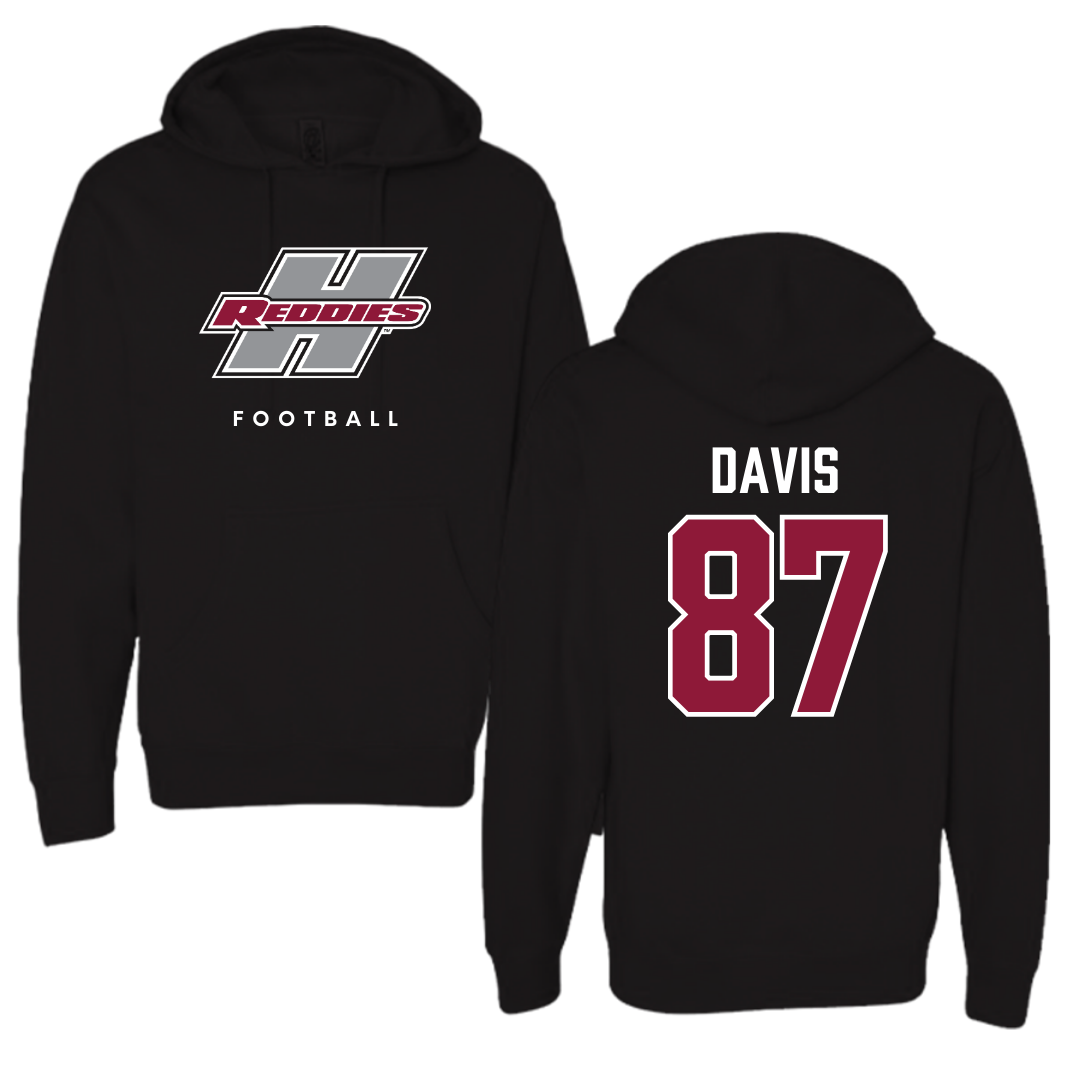 Henderson State University Football Black Hoodie  - #87 Cayden Davis