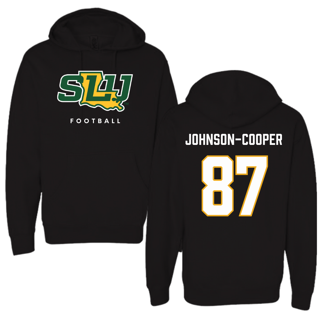 Southeastern Louisiana University Football Black Hoodie  - #87 Demarea Johnson-Cooper