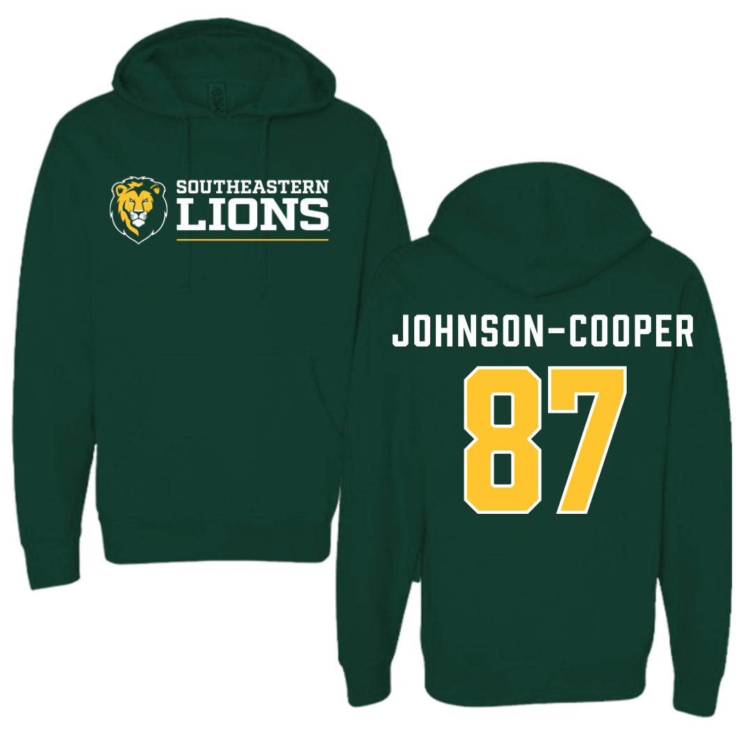 Southeastern Louisiana University Football Forest Green Hoodie  - #87 Demarea Johnson-Cooper