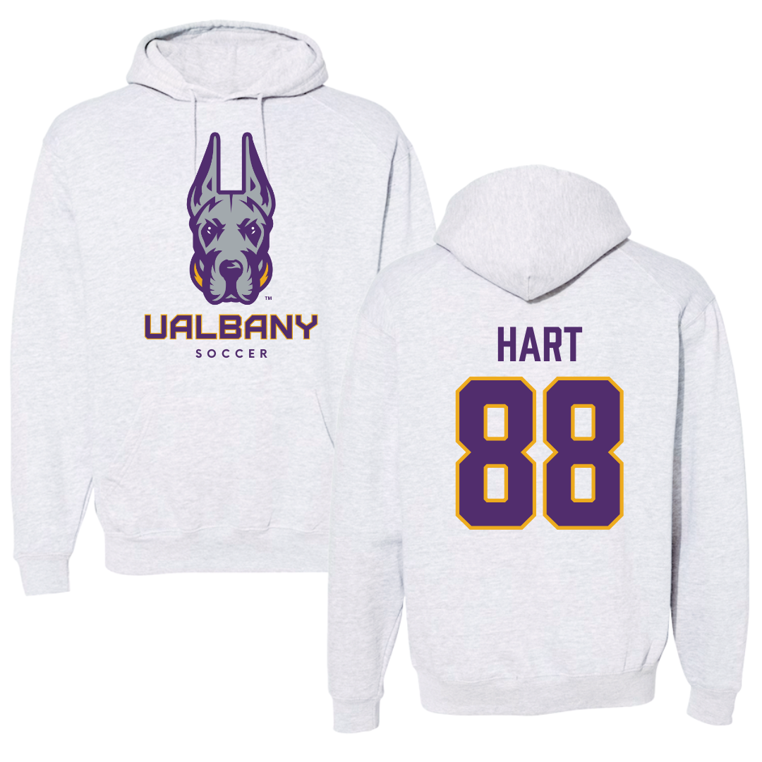 University at Albany Soccer Gray Hoodie  - #88 Megan Hart