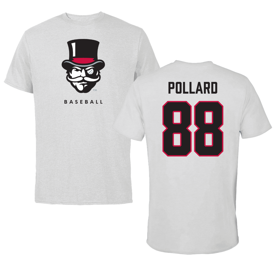 Austin Peay State University Baseball Gray Mascot Tee - #88 Davin Pollard