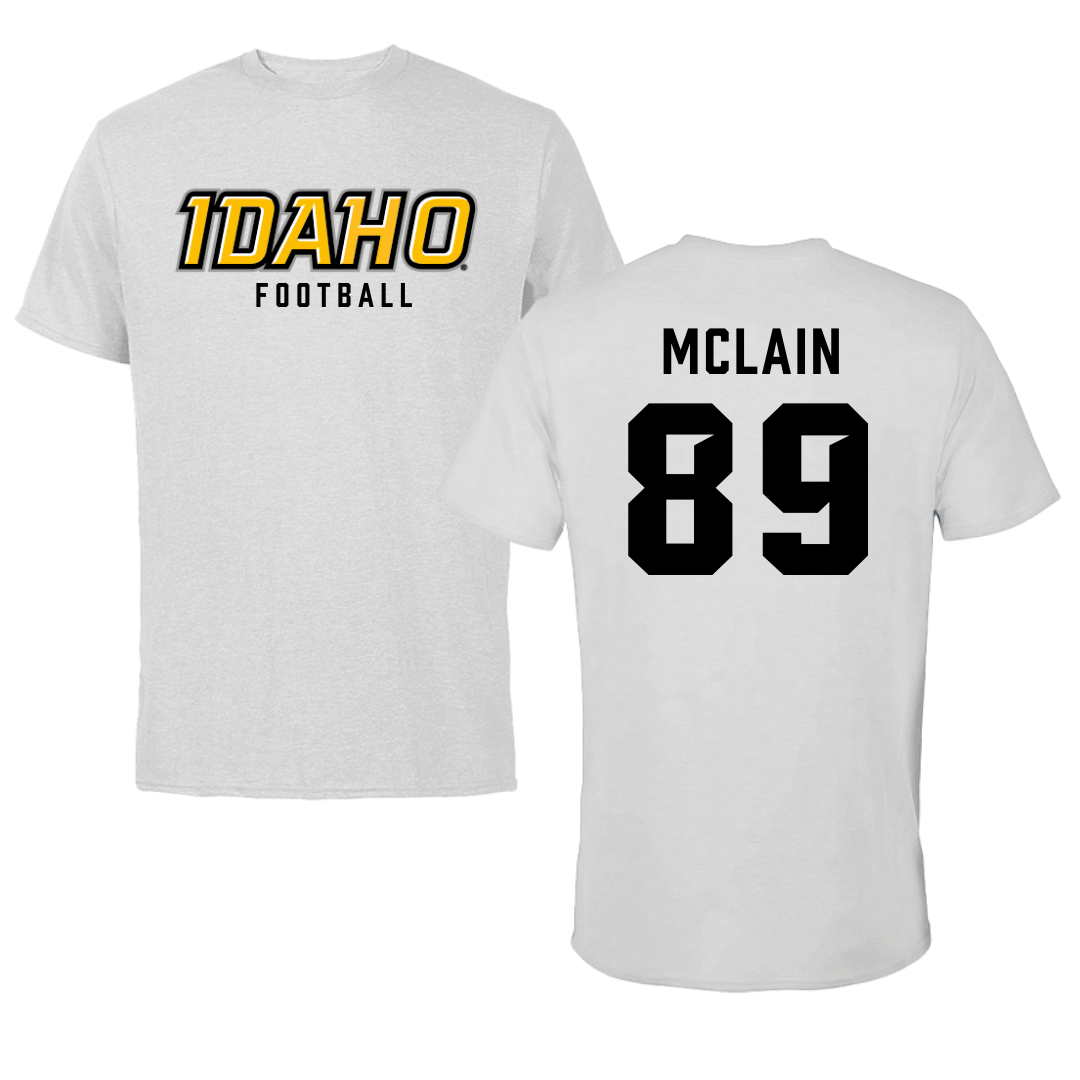 University of Idaho Football Gray Tee - #89 Matyus McLain