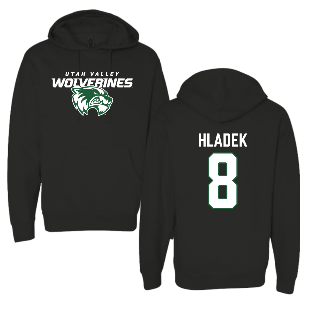 Utah Valley University Soccer Black Hoodie  - #8 Ruby Hladek