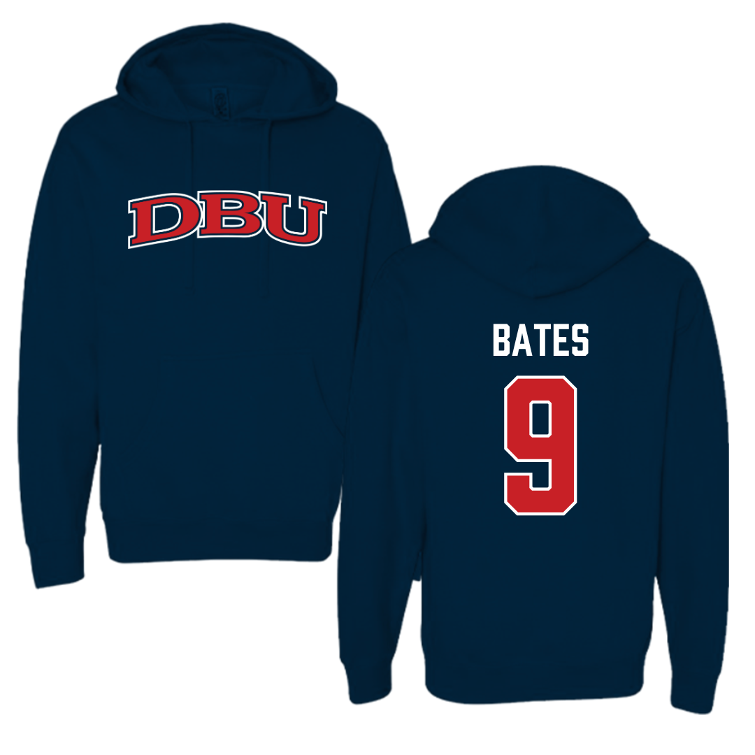 Dallas Baptist University Soccer Navy Hoodie  - #9 Emily Bates