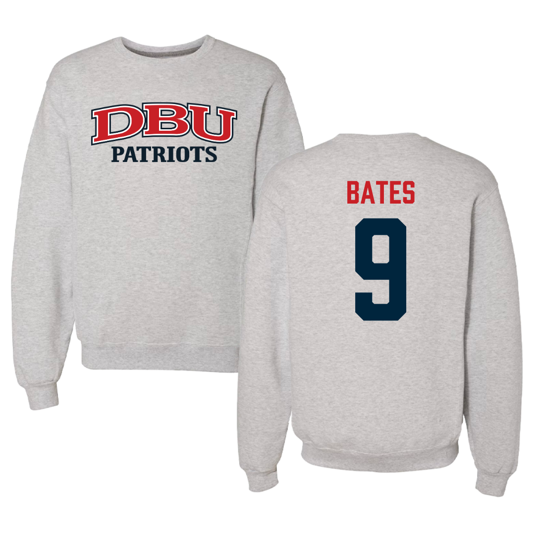 Dallas Baptist University Soccer Gray Crewneck  - #9 Emily Bates