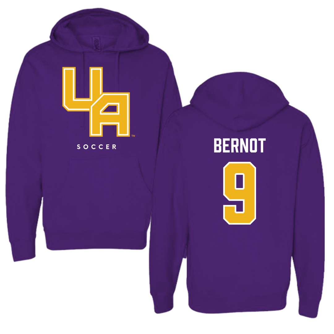 University at Albany Soccer Purple Hoodie  - #9 Tiffany Bernot