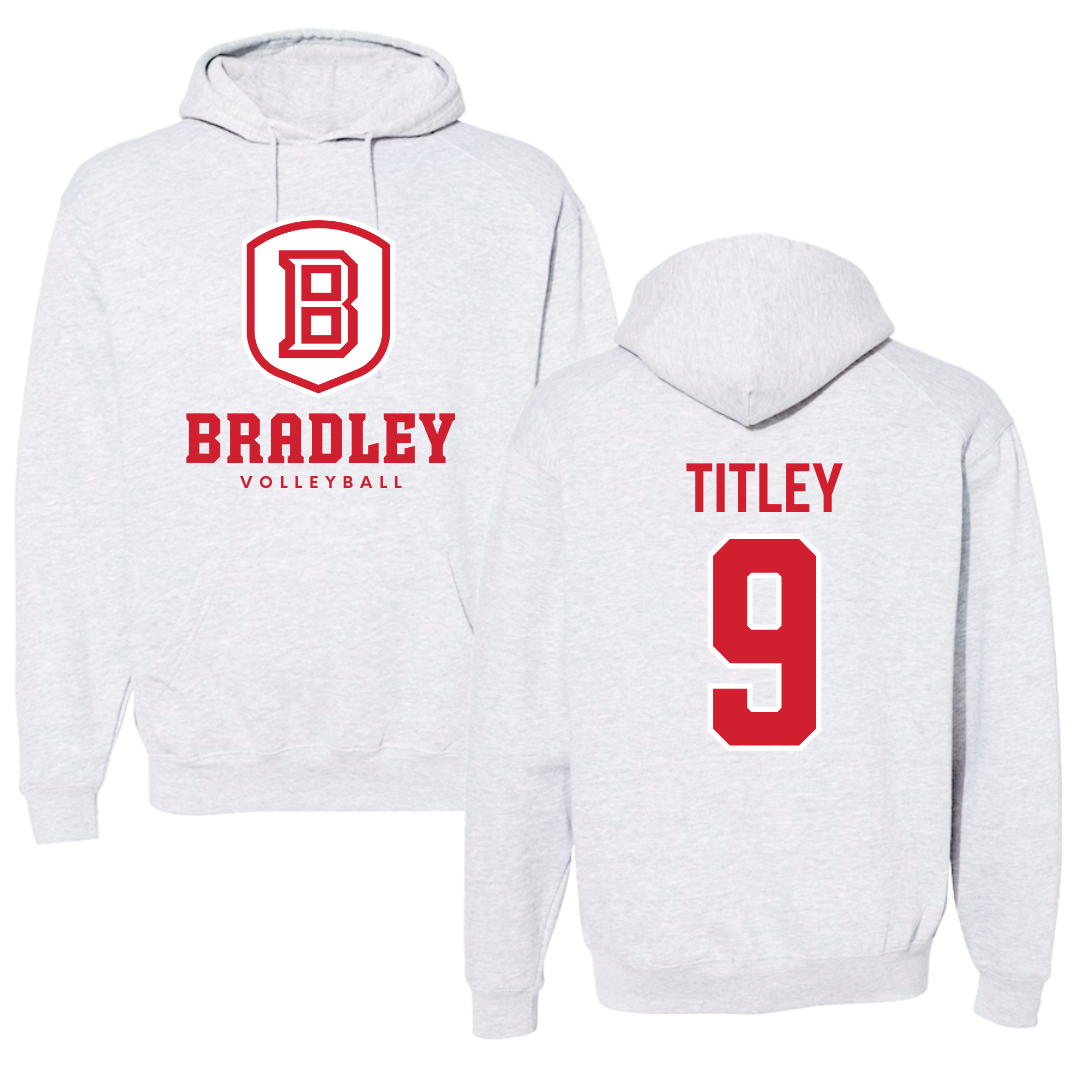Bradley University Volleyball Gray Hoodie  - #9 Tendai Titley