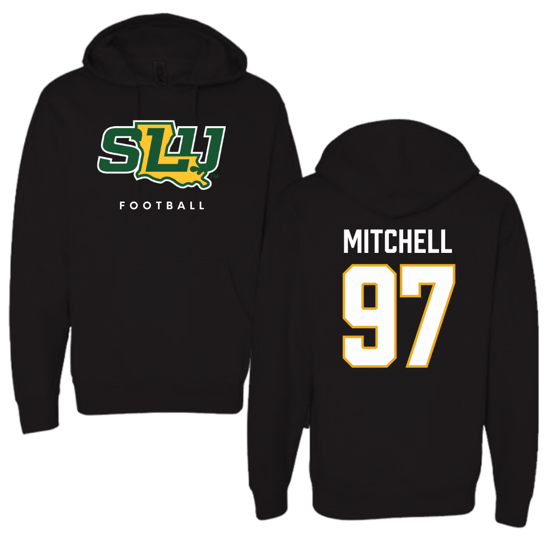 Southeastern Louisiana University Football Black Hoodie  - #97 Tyrik Mitchell
