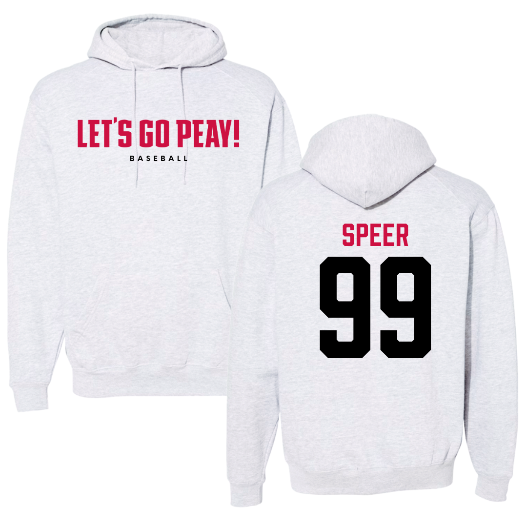 Austin Peay State University Baseball Gray Hoodie  - #99 Tre Speer