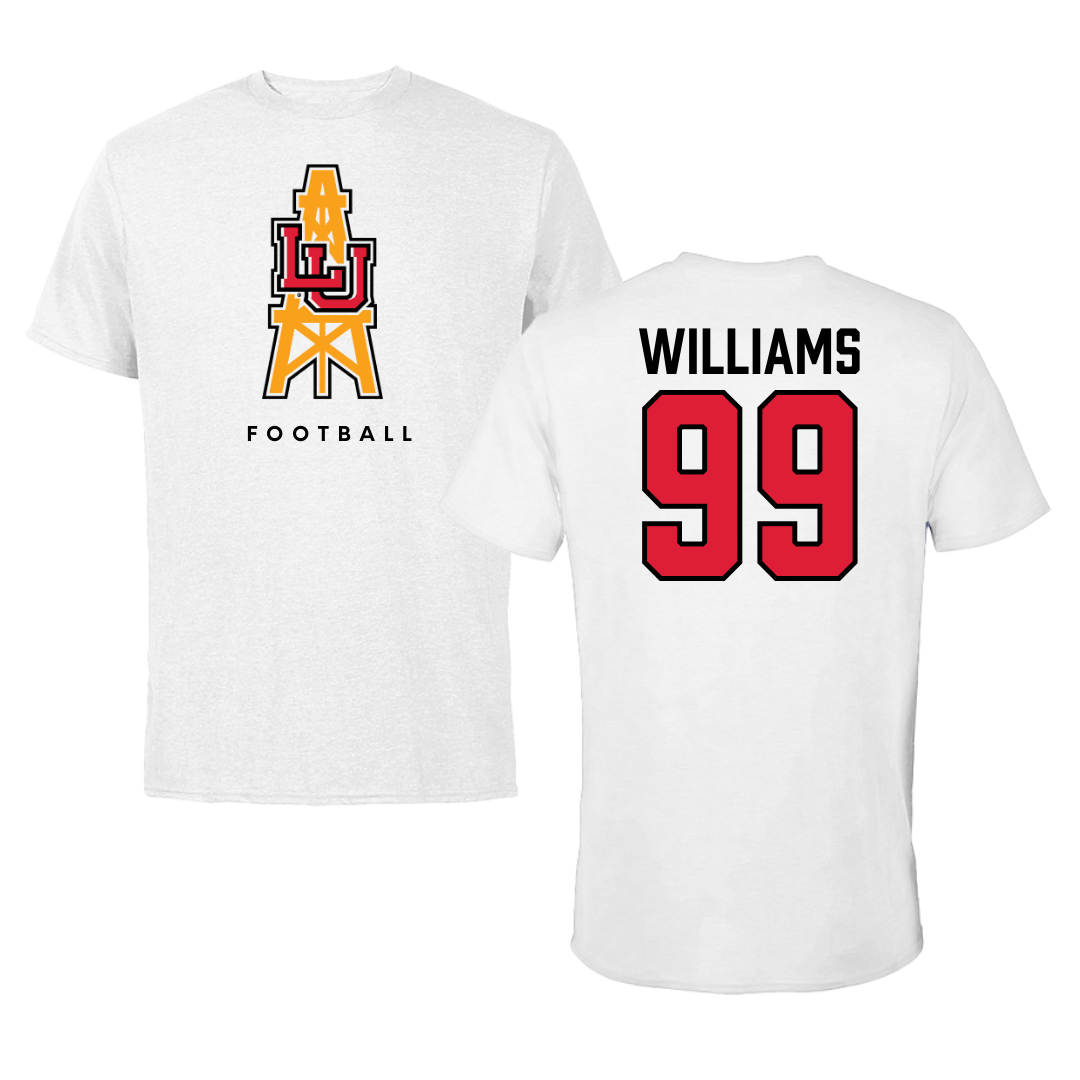 Lamar University Football White Tee  - #99 Caleb Williams