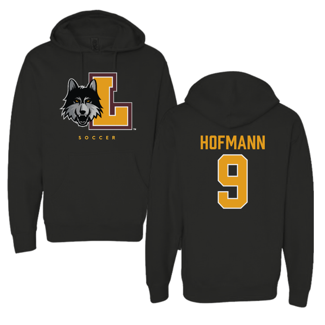 Loyola University-Chicago Soccer Black Hoodie  - #9 Benni Hofmann