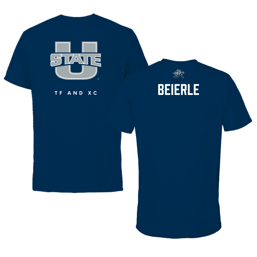 Utah State University TF and XC Navy Tee  - Gavin Beierle