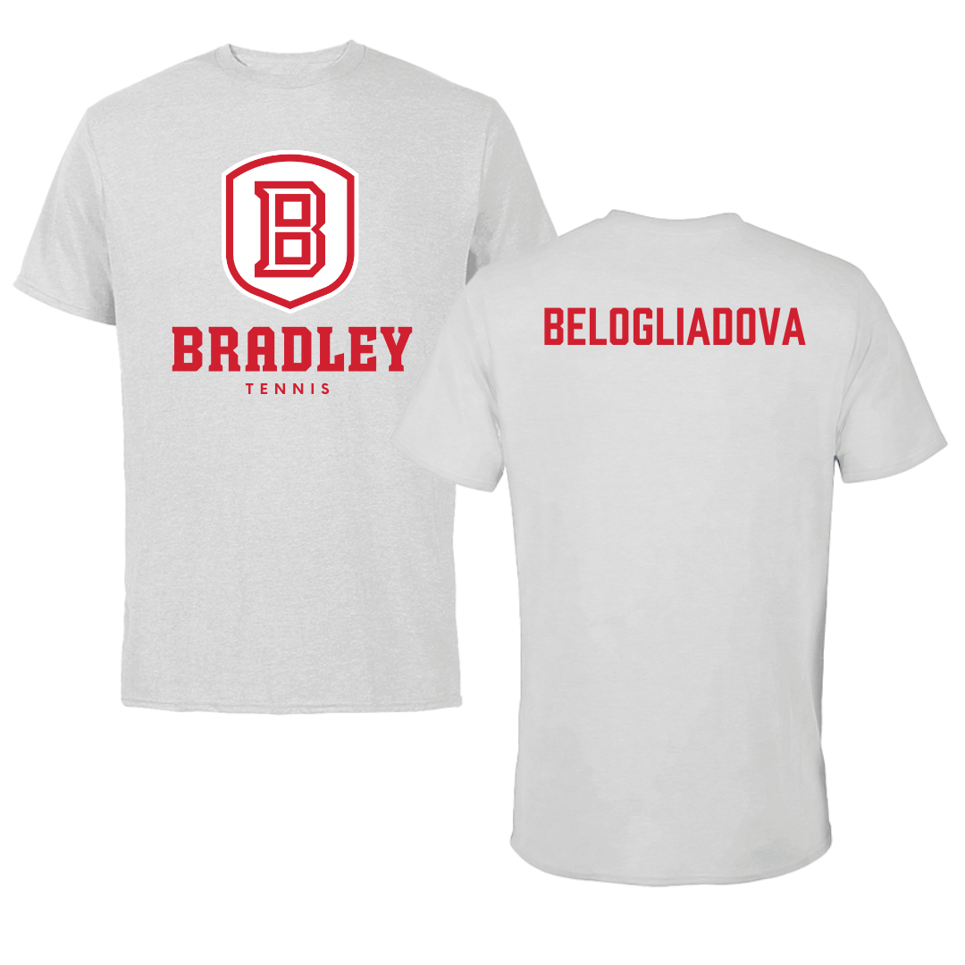 Bradley University Tennis Gray Tee - Anna Belogliadova