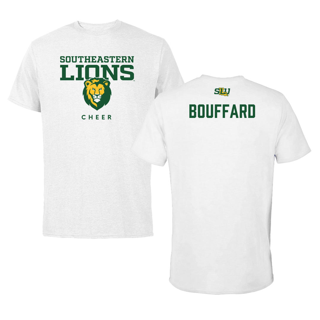 Southeastern Louisiana University Cheer White Tee  - Halle Bouffard