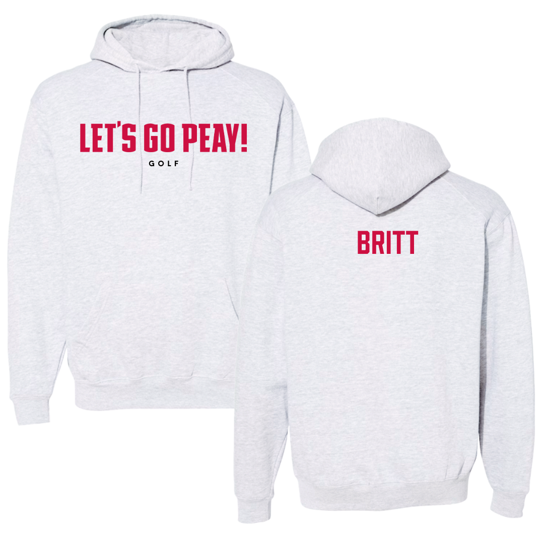 Austin Peay State University Golf Gray Hoodie  - Reece Britt