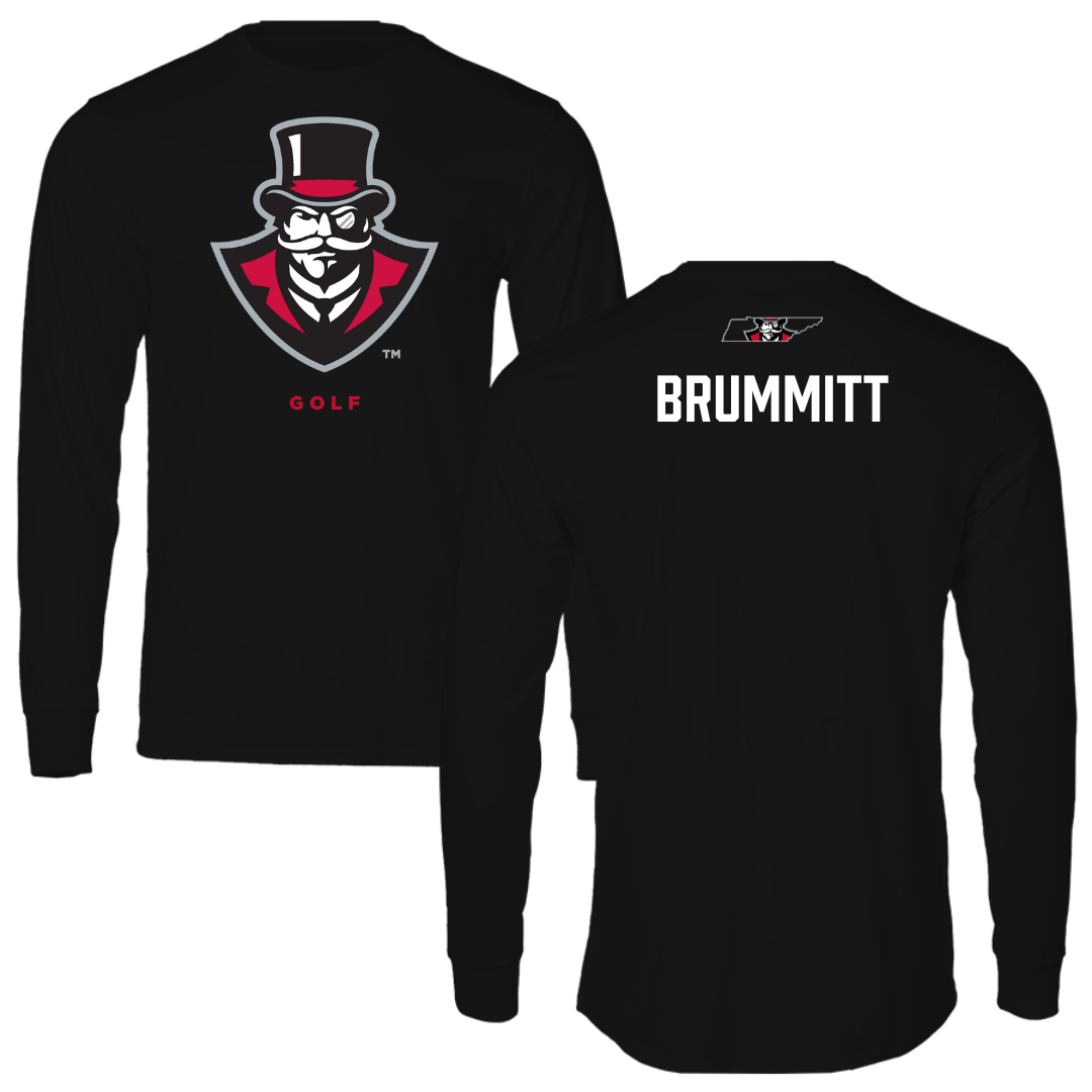 Austin Peay State University Golf Black Mascot Long Sleeve - Caleb Brummitt