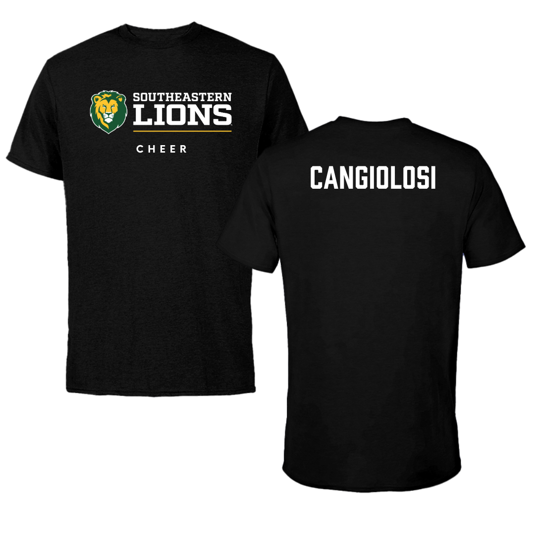 Southeastern Louisiana University Cheer Black Tee  - Camryn Cangiolosi