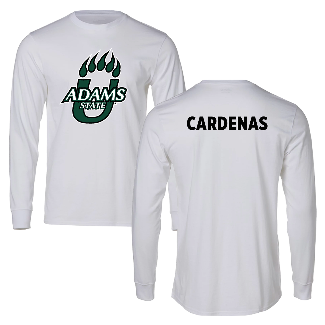 Adams State University TF and XC White Long Sleeve  - David Cardenas