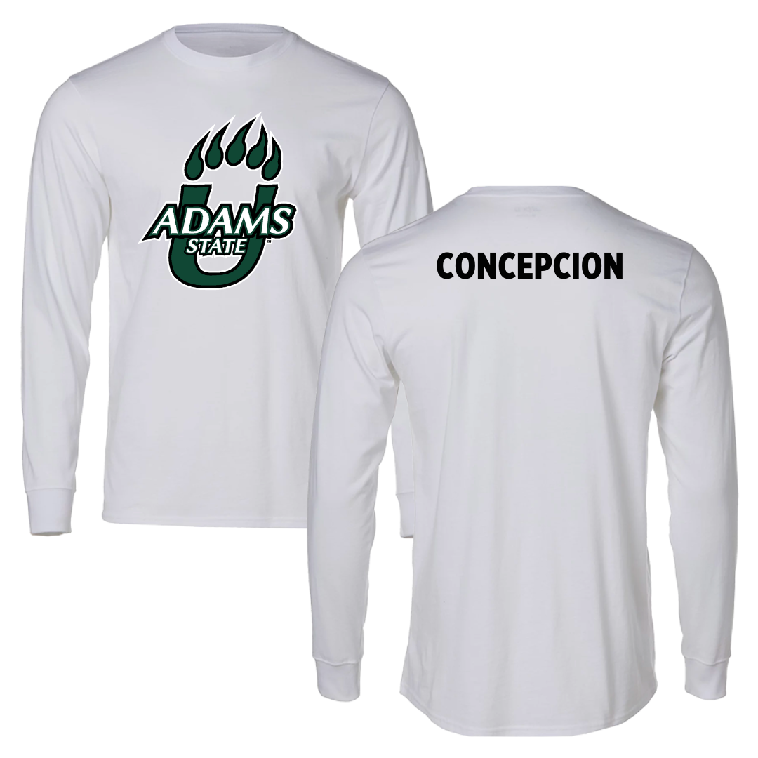 Adams State University Wrestling White Long Sleeve  - Adam Concepcion
