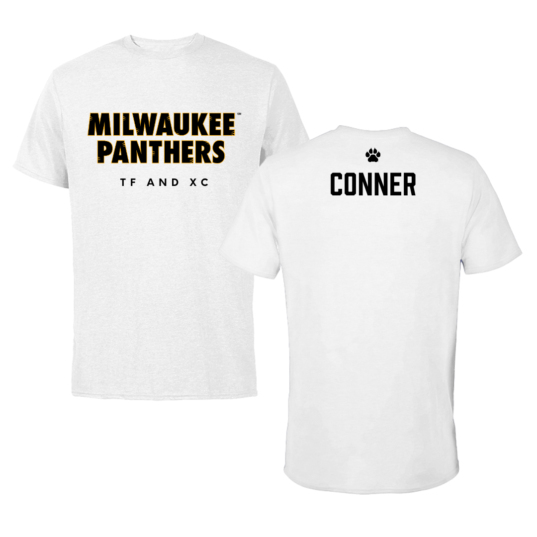 University of Wisconsin-Milwaukee TF and XC White Tee  - Claudia Conner