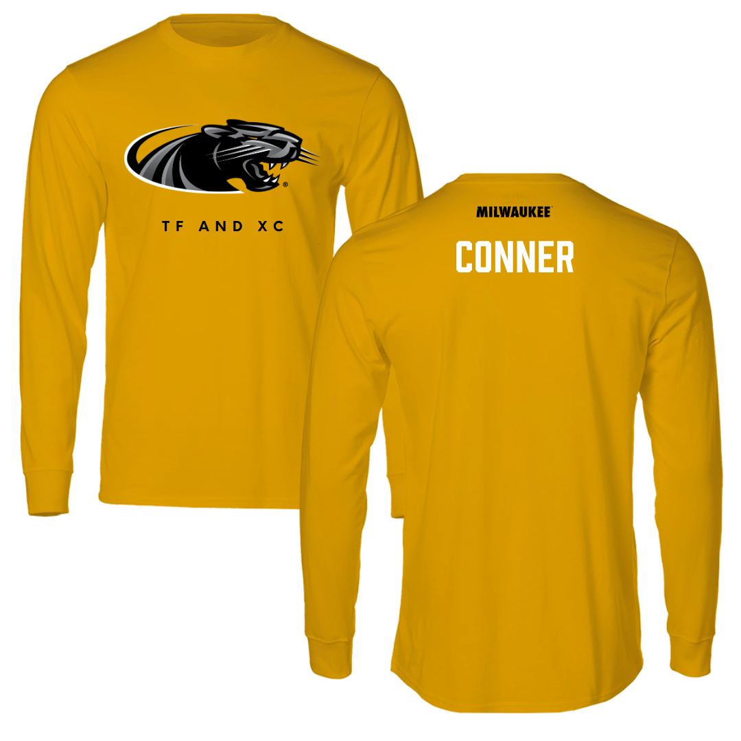 University of Wisconsin-Milwaukee TF and XC Gold Long Sleeve  - Claudia Conner