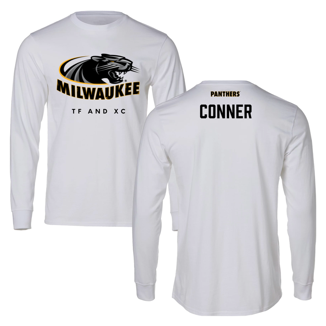 University of Wisconsin-Milwaukee TF and XC White Long Sleeve  - Claudia Conner
