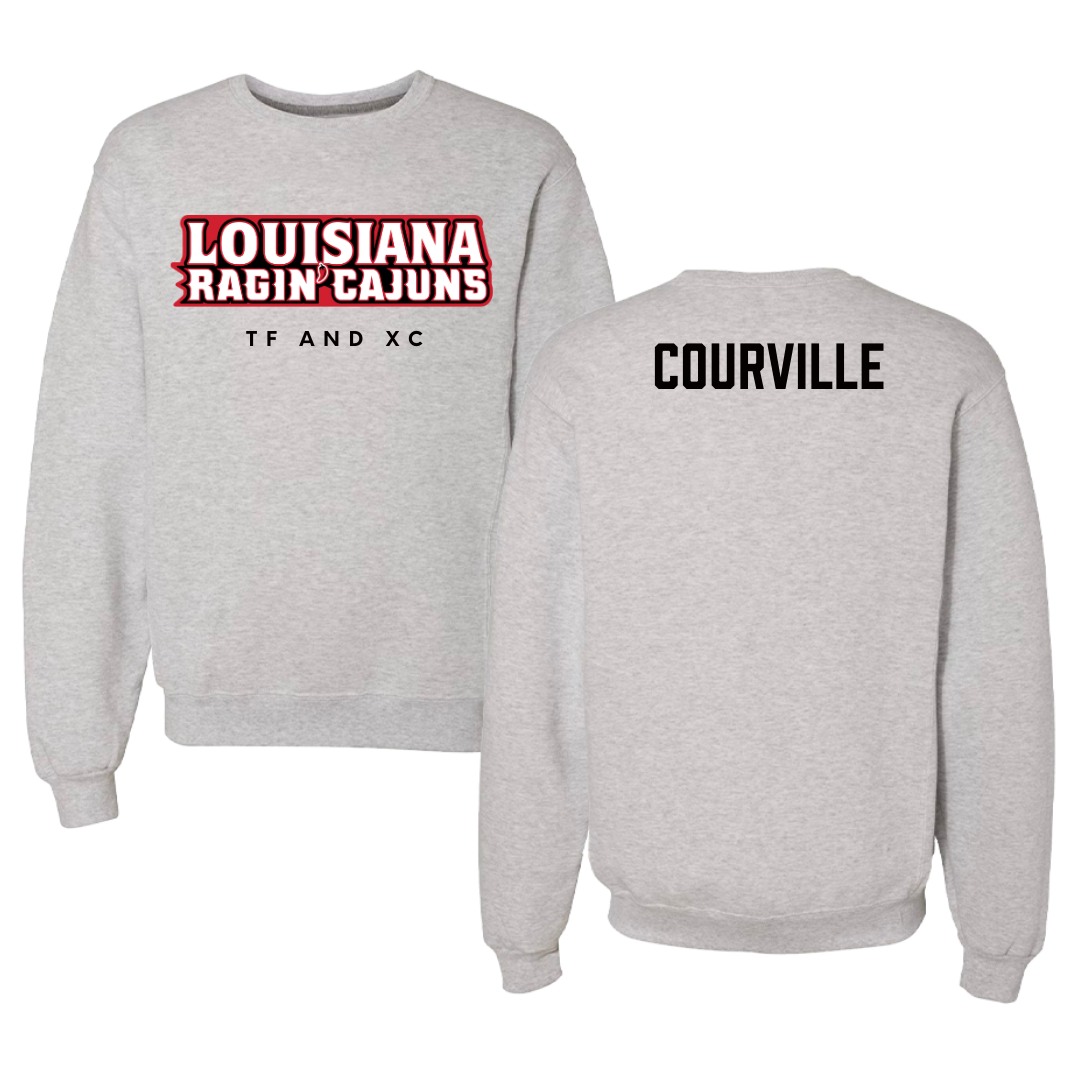 University of Louisiana at Lafayette TF and XC Gray Crewneck  - Juliana Courville