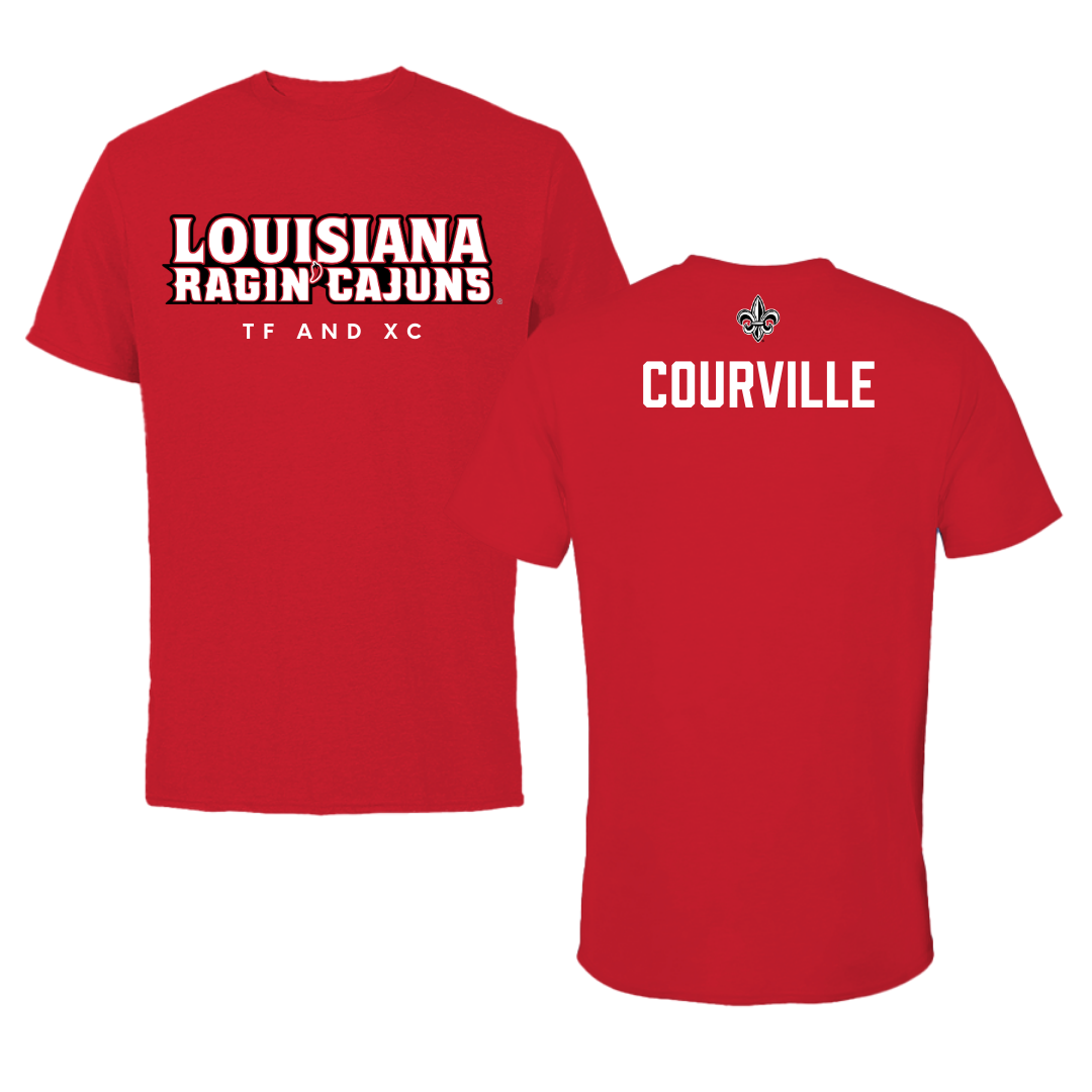 University of Louisiana at Lafayette TF and XC Red Tee  - Juliana Courville
