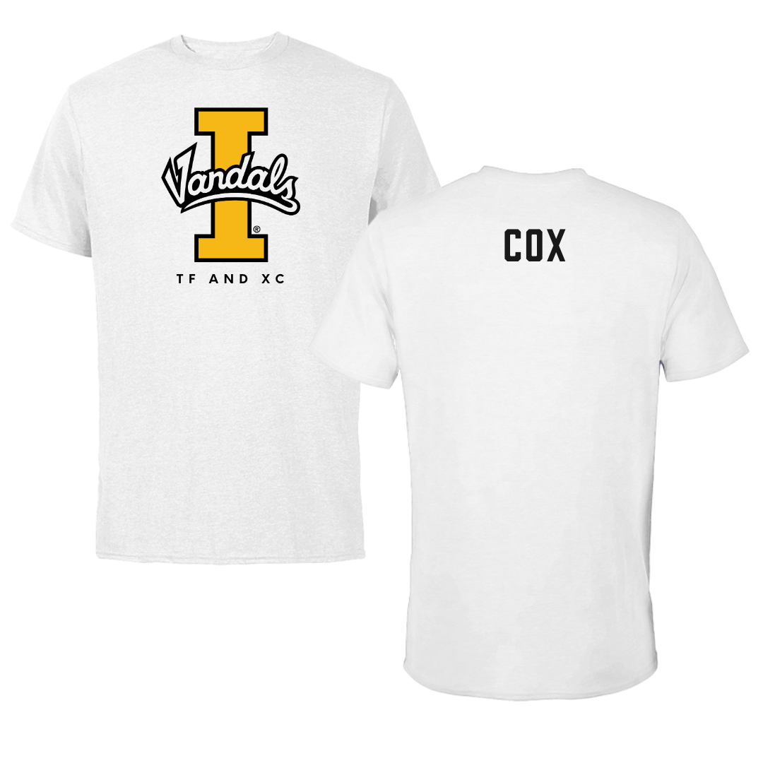 University of Idaho TF and XC White Vandals Tee - Dante Cox