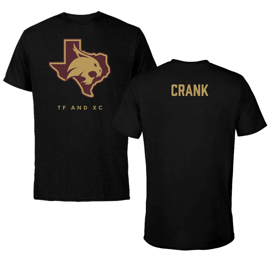 Texas State University TF and XC Black Tee  - Kaylee Crank