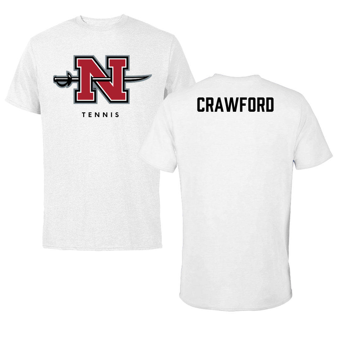 Nicholls State University TF and XC White Tee  - Michael Crawford