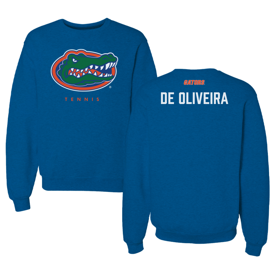 University of Florida Tennis Blue Mascot Crewneck - Emily De Oliveira
