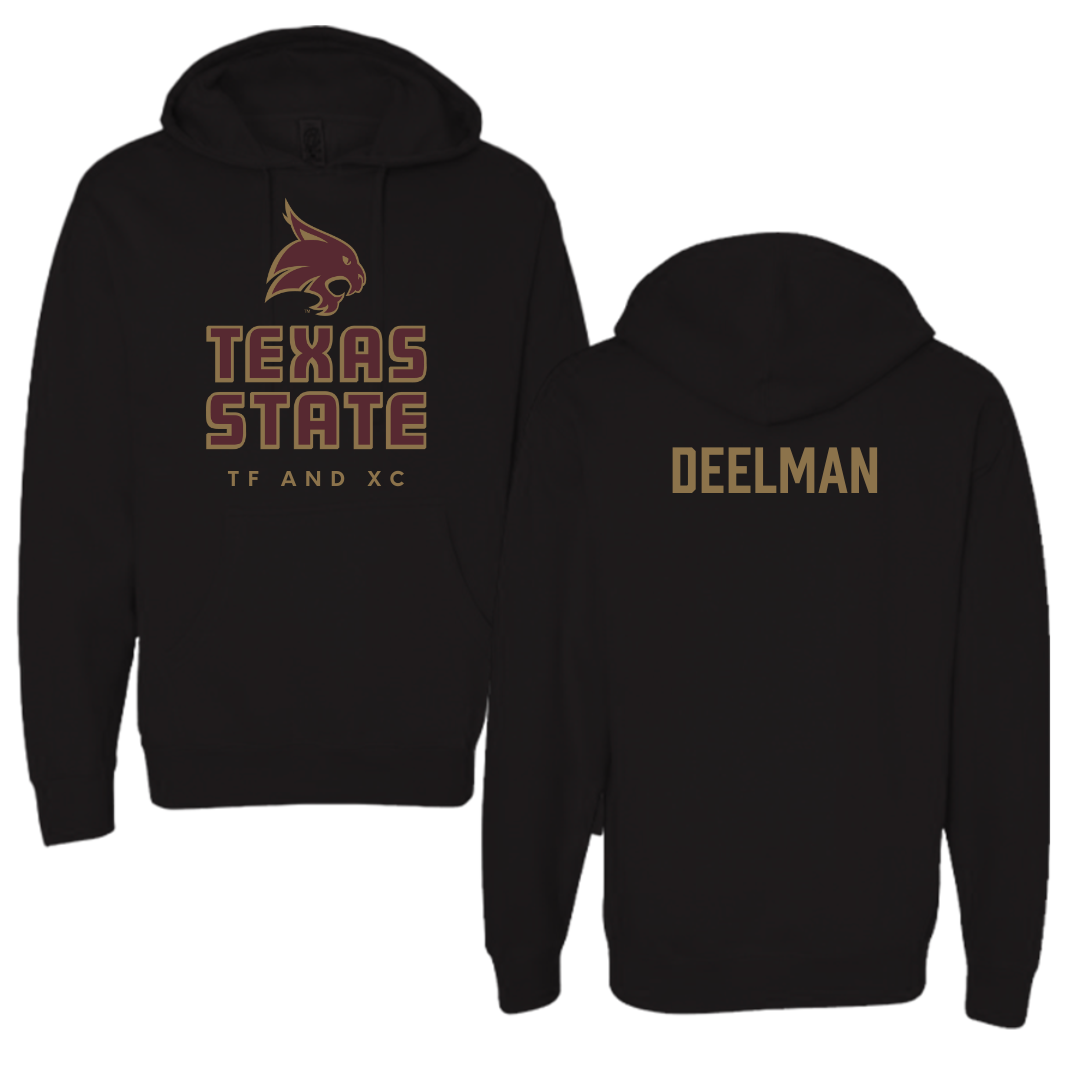 Texas State University TF and XC Black Hoodie  - Jack Deelman