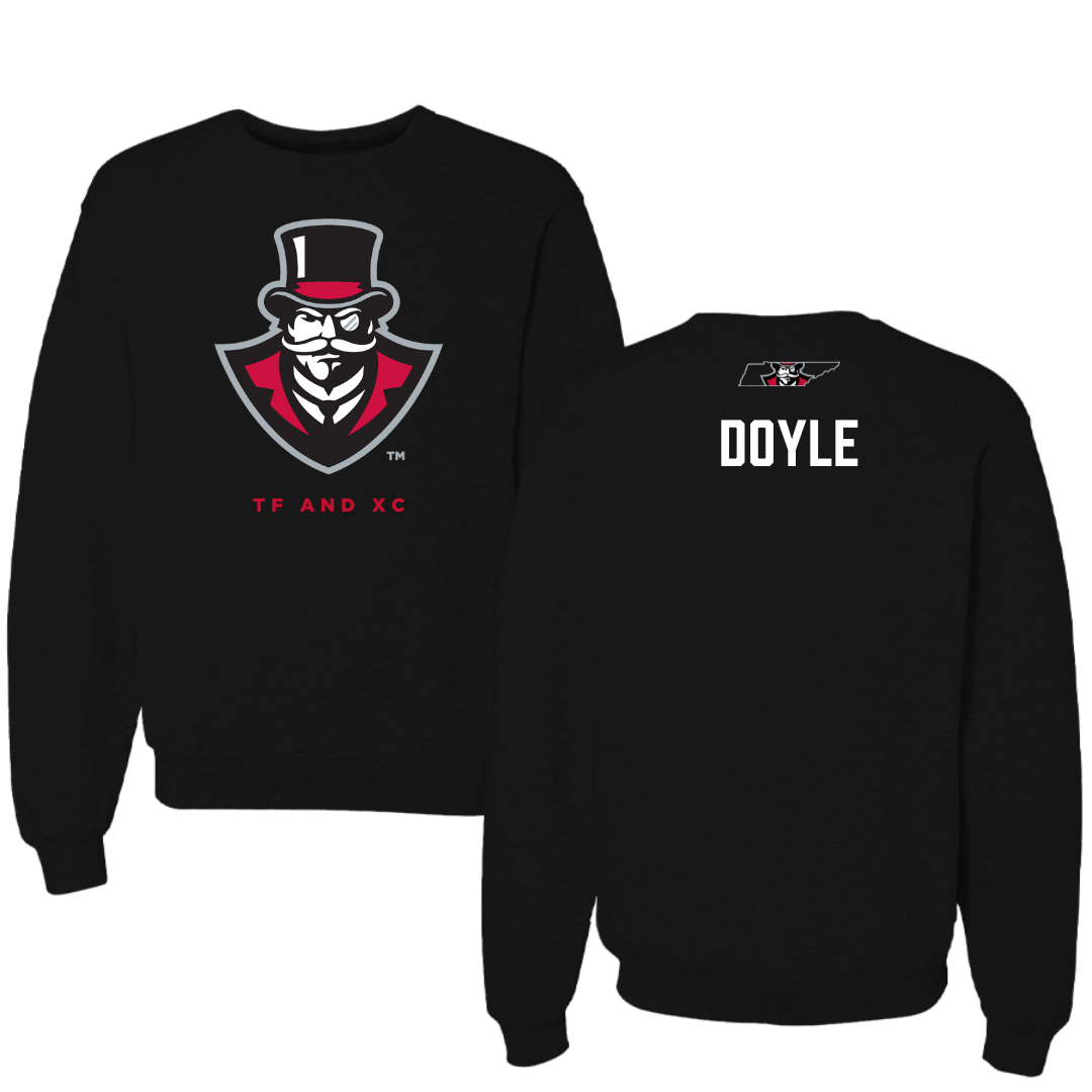 Austin Peay State University TF and XC Black Mascot Crewneck - Ashley Doyle