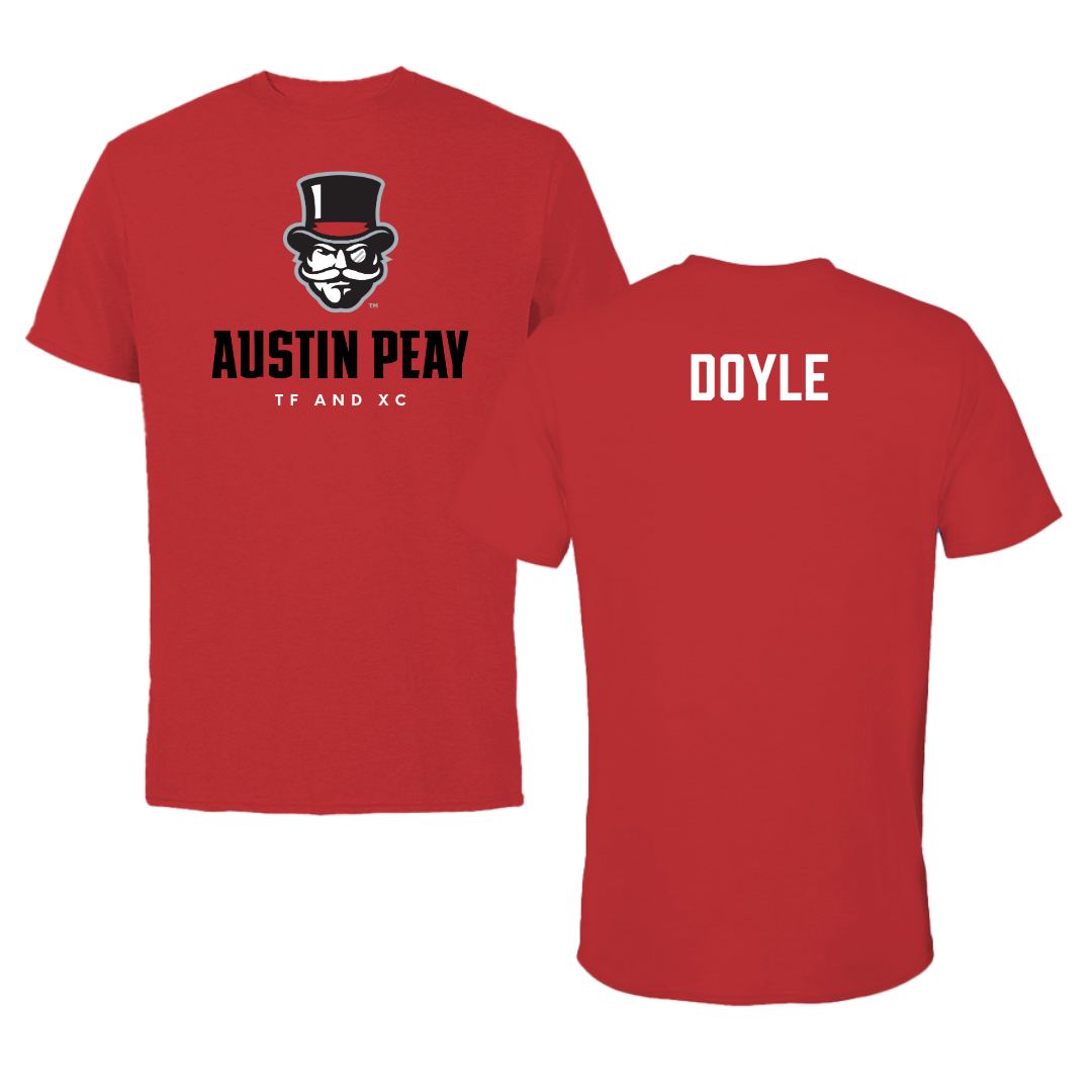 Austin Peay State University TF and XC Red Mascot Tee - Ashley Doyle