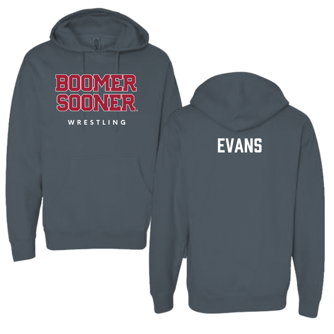 University of Oklahoma Wrestling Charcoal Hoodie  - KJ Evans
