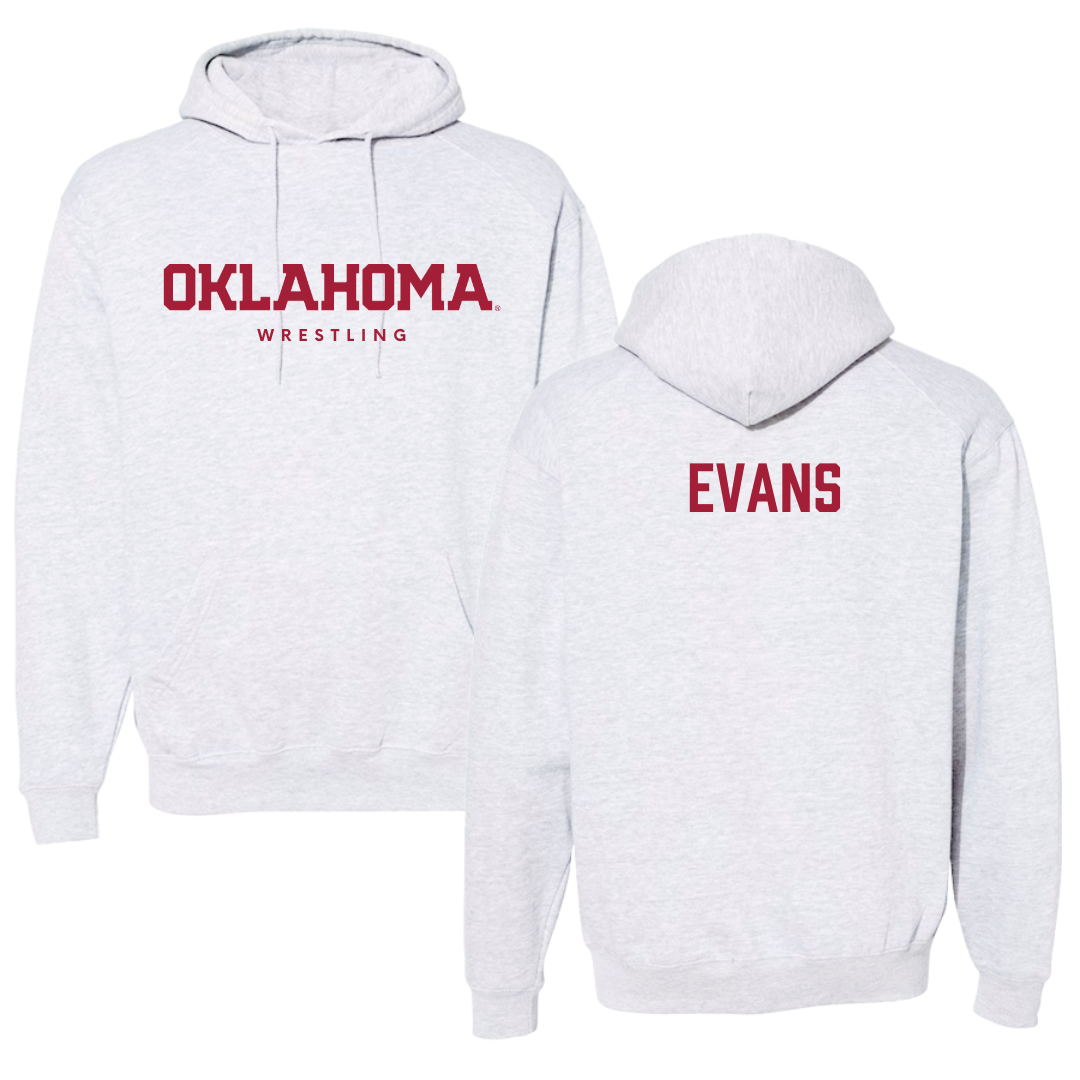 University of Oklahoma Wrestling Gray Hoodie  - KJ Evans