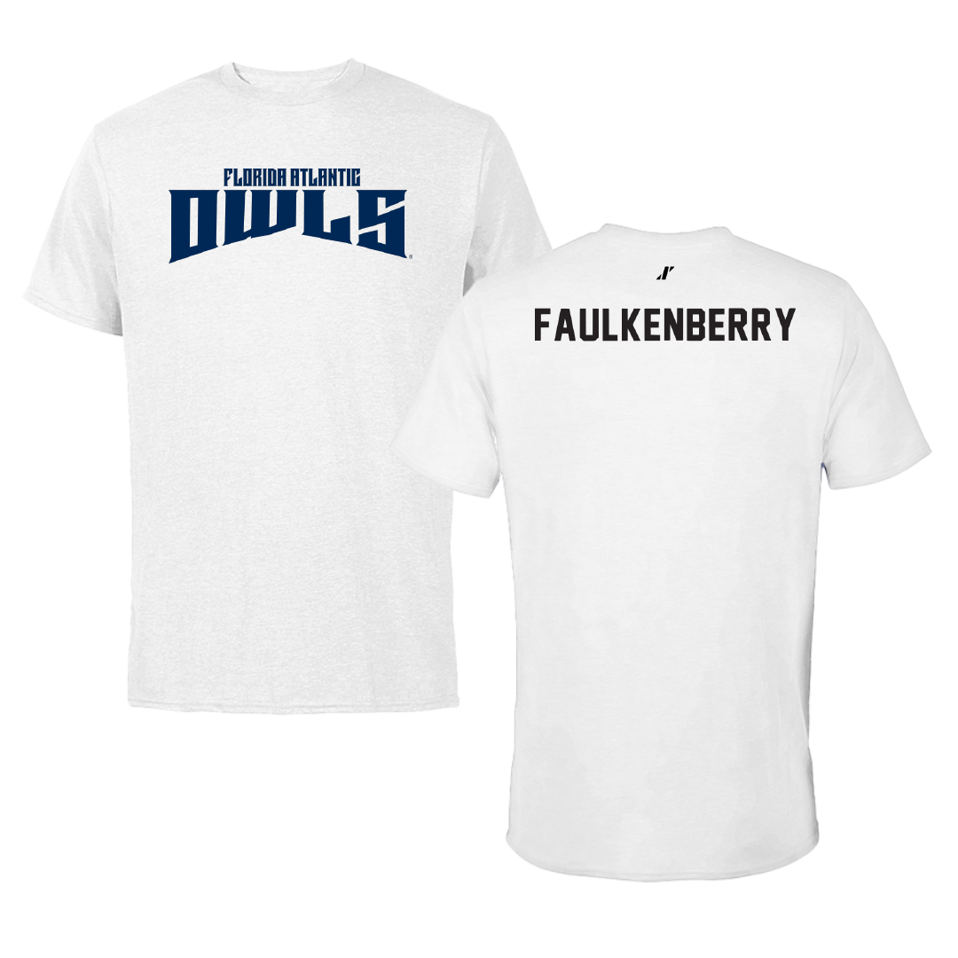 Florida Atlantic University Dance White Classic Performance Tee - Sara Faulkenberry
