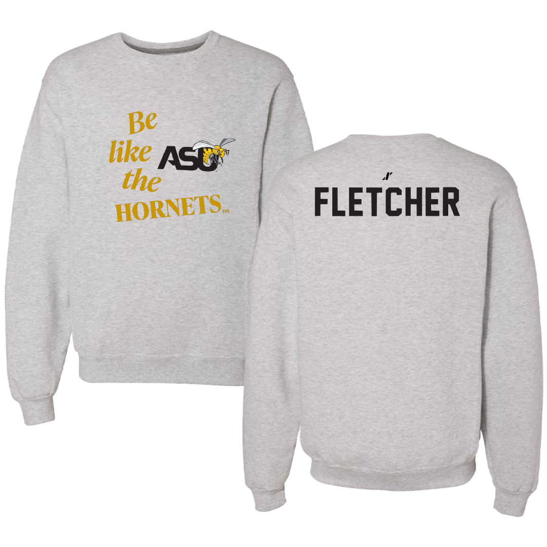 Alabama State University Golf Light Gray Be Like Us Crewneck - Carmen Fletcher