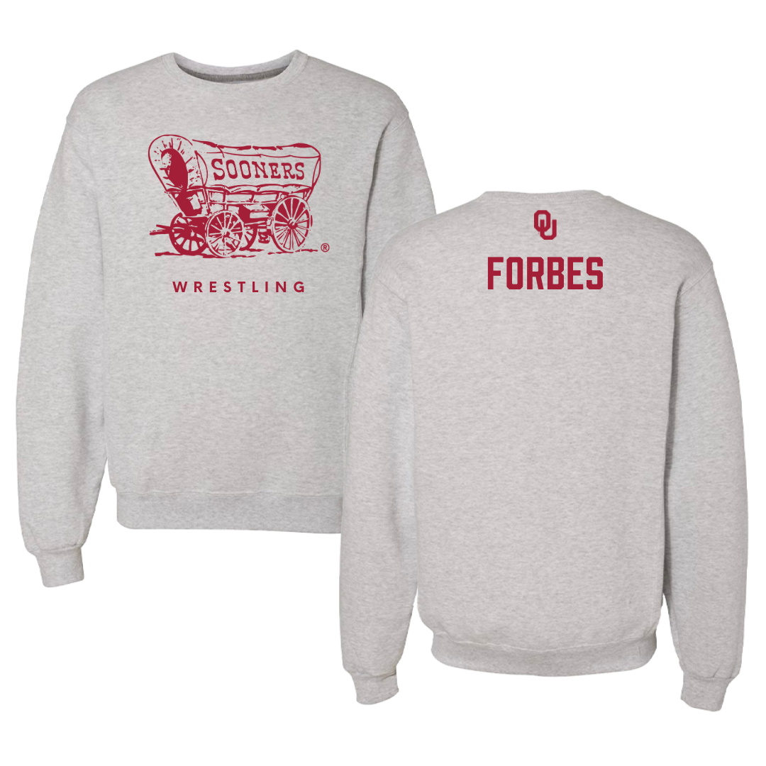 University of Oklahoma Wrestling Gray Crewneck  - Christian Forbes