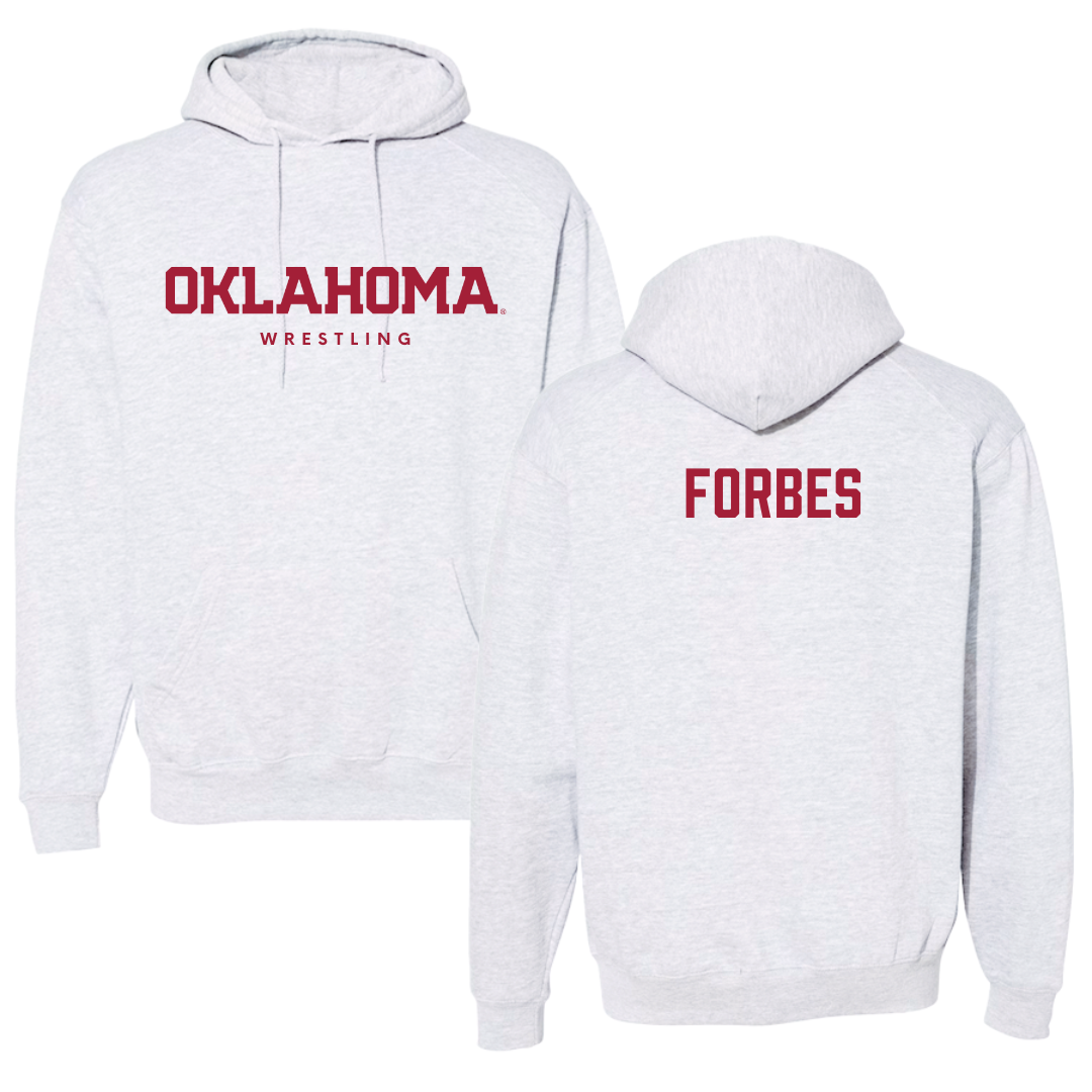 University of Oklahoma Wrestling Gray Hoodie  - Christian Forbes
