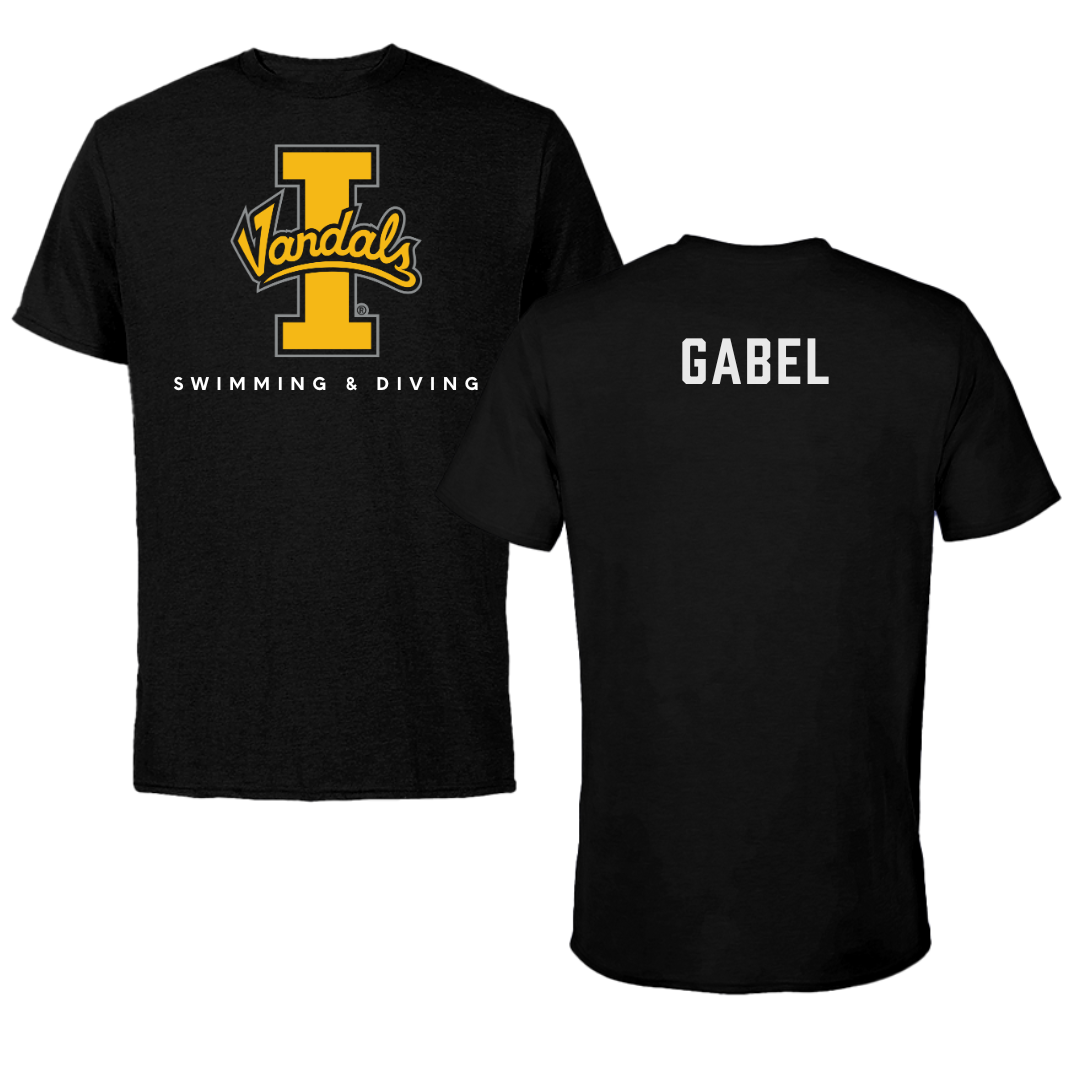 University of Idaho Swimming & Diving Black Vandals Tee - Cadence Gabel