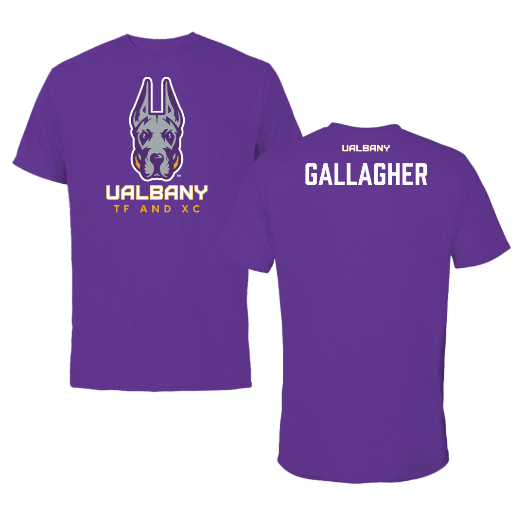 University at Albany TF and XC Purple Tee  - Jack Gallagher