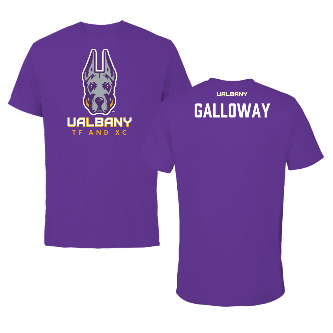 University at Albany TF and XC Purple Tee  - Toni Galloway