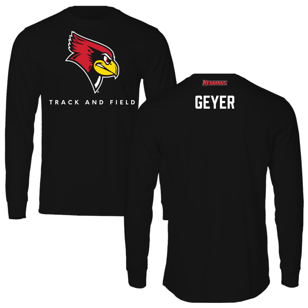 Illinois State University Track and Field Black Mascot Long Sleeve  - Cambria Geyer
