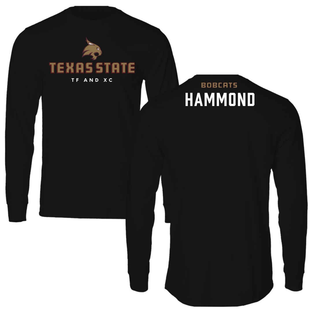 Texas State University TF and XC Black Long Sleeve  - Easton Hammond