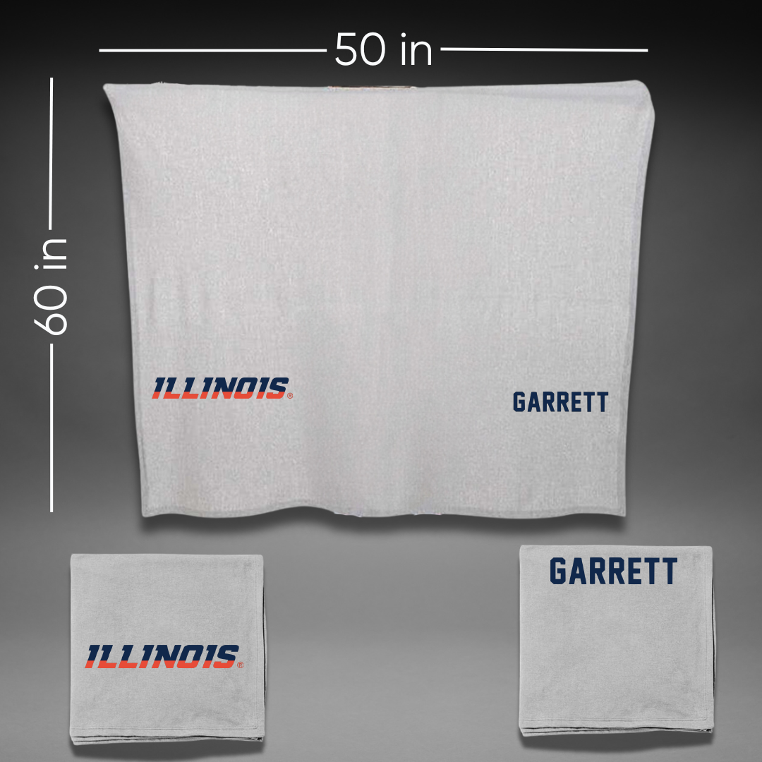 University of Illinois TF and XC Gray Blanket - Kam Garrett