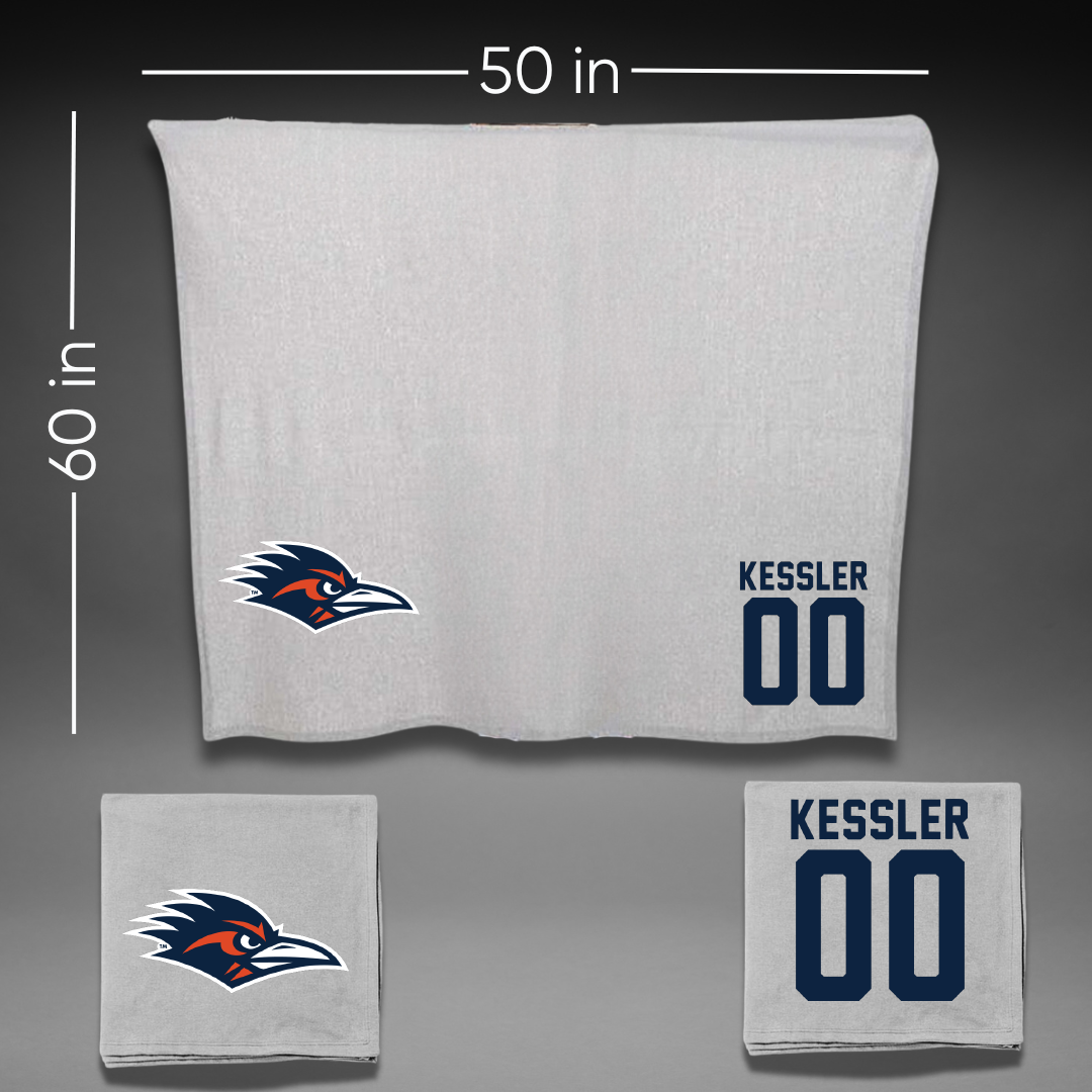 University of Texas at San Antonio Soccer Gray Blanket - #00 Jasmine Kessler