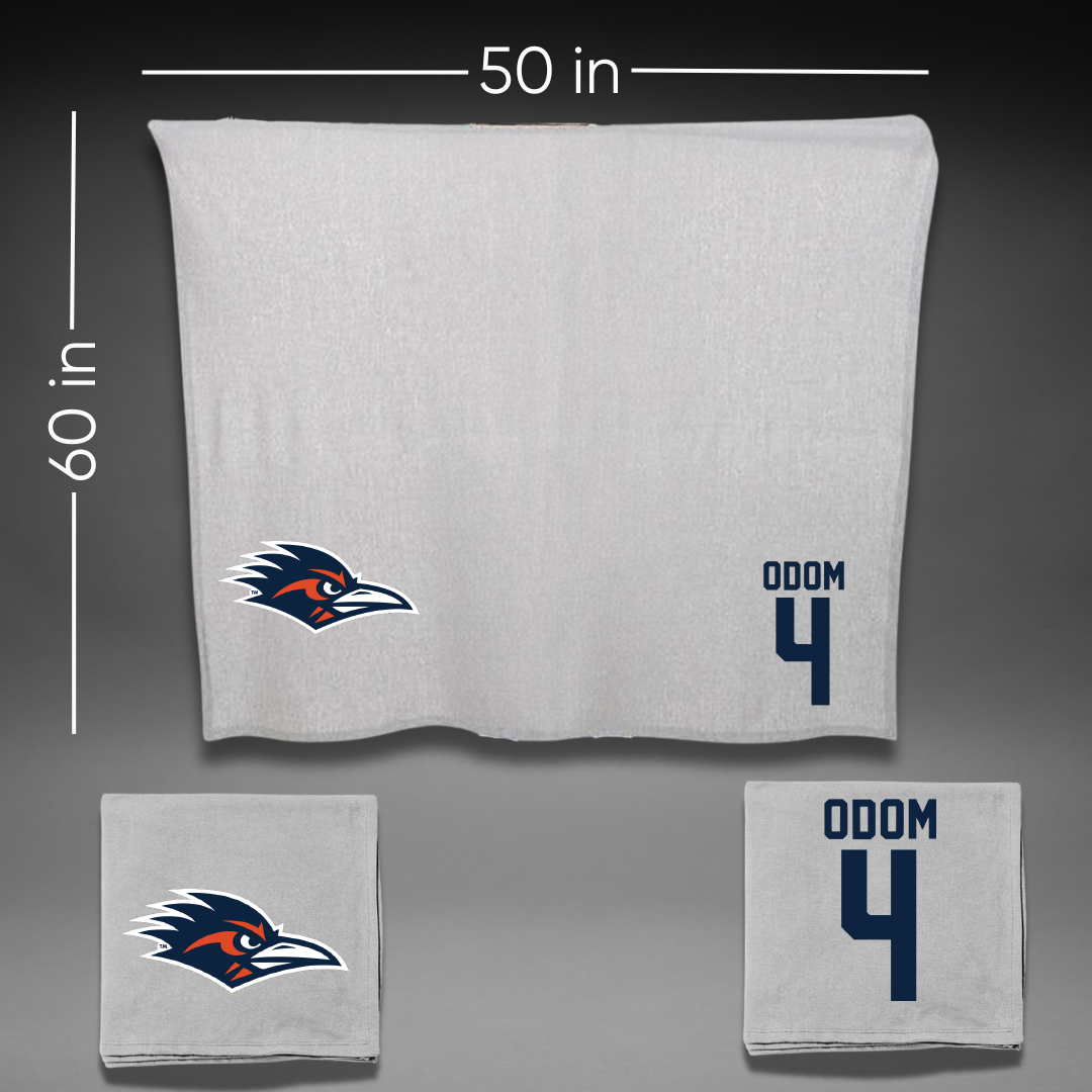 University of Texas at San Antonio Baseball Gray Blanket - #4 Tye Odom