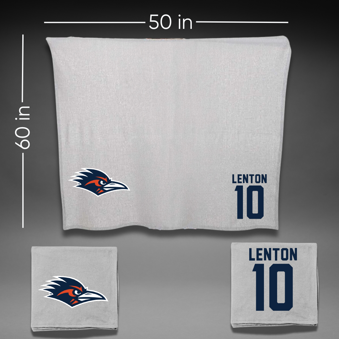 University of Texas at San Antonio Softball Gray Blanket - #10 Madison Lenton